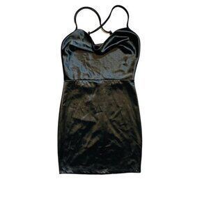 Fashion Nova Cocktail Dress Size Small cowl spaghetti strap little black dress